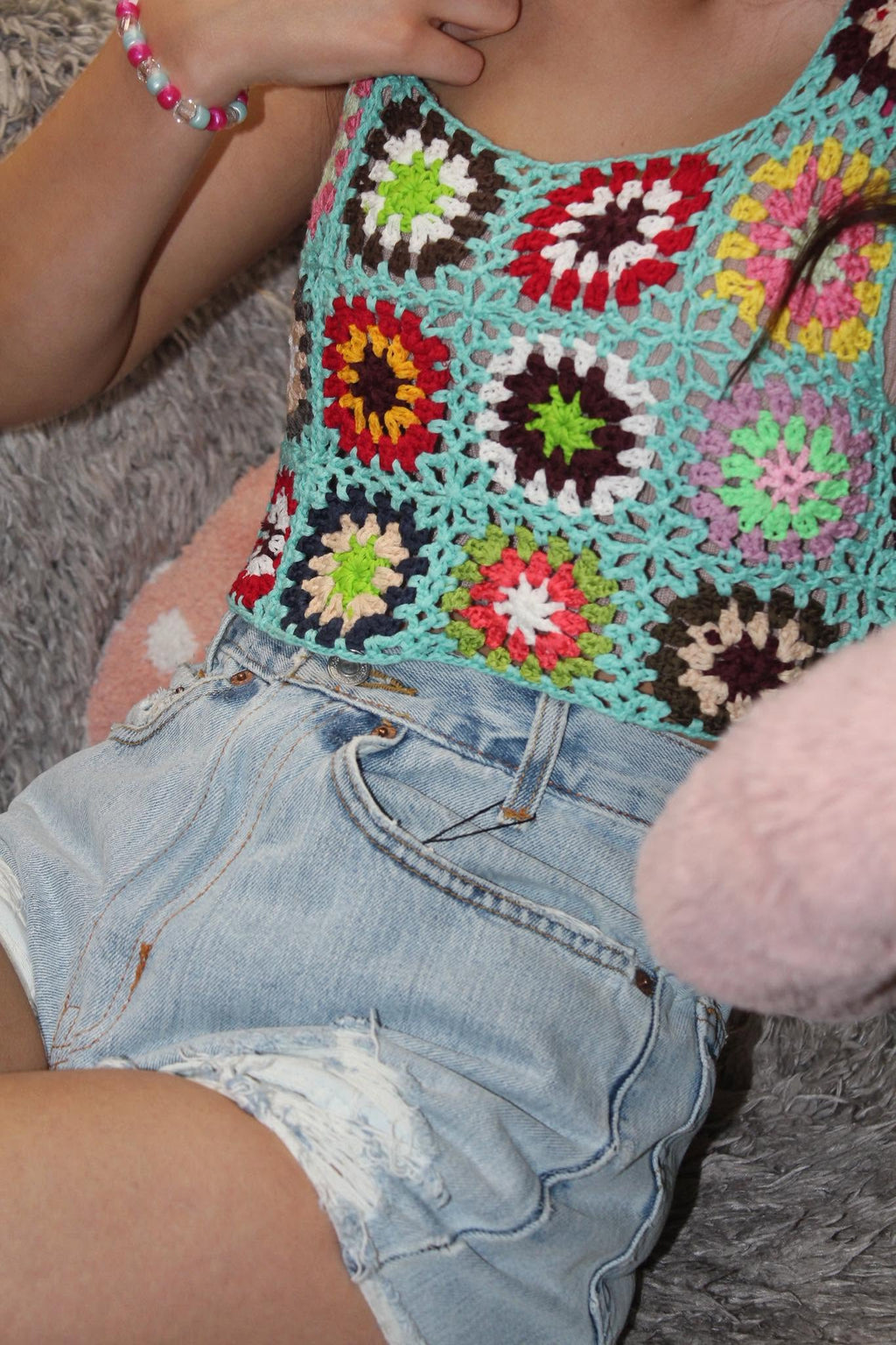 Crochet Patchwork Tank Top